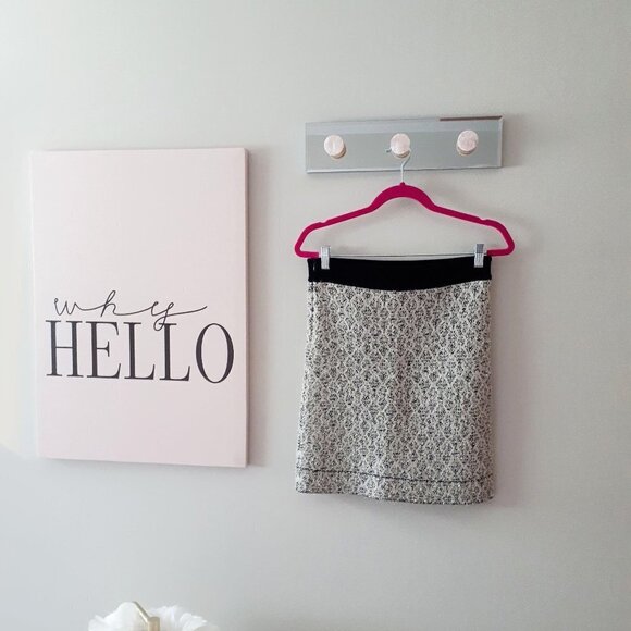 NWT Sandro metallic tinsel short jacquard knit wool blend skirt, M - Picture 15 of 16